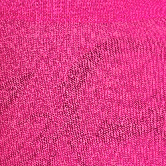 T Tahari Womens Pink Barbiecore Blouse Top Size XS Fuchsia Pink Twist Hem Front - Picture 6 of 13